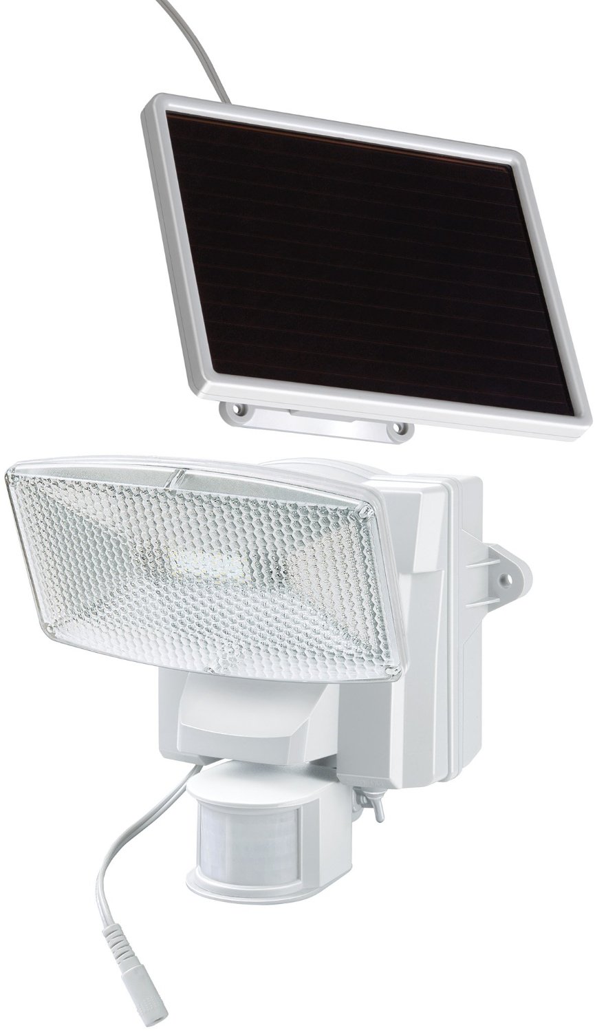 2 x Solar LED Außen Leuchte AKKU Haus Strahler Wand-Lampe Bewegungsmelder IP44